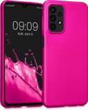 kwmobile telefoonhoesje geschikt voor Samsung Galaxy A23 4G / 5G - Hoesje voor smartphone - Back cover in metallic roze