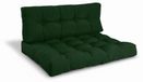 Beautissu ECO Style, 120x80x15 cm, vert foncé, coussin de jardin, coussin d'assise et de dossier