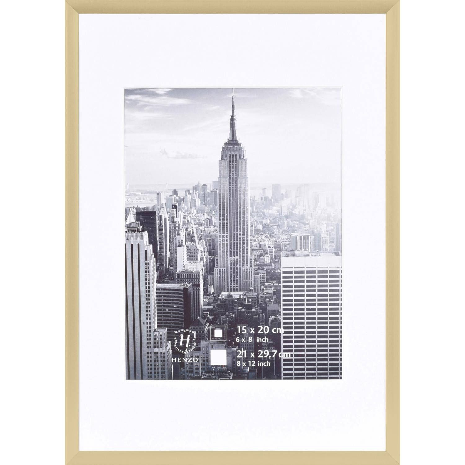 Henzo Manhattan Fotolijst - 21x30 cm - Goud - Aluminium