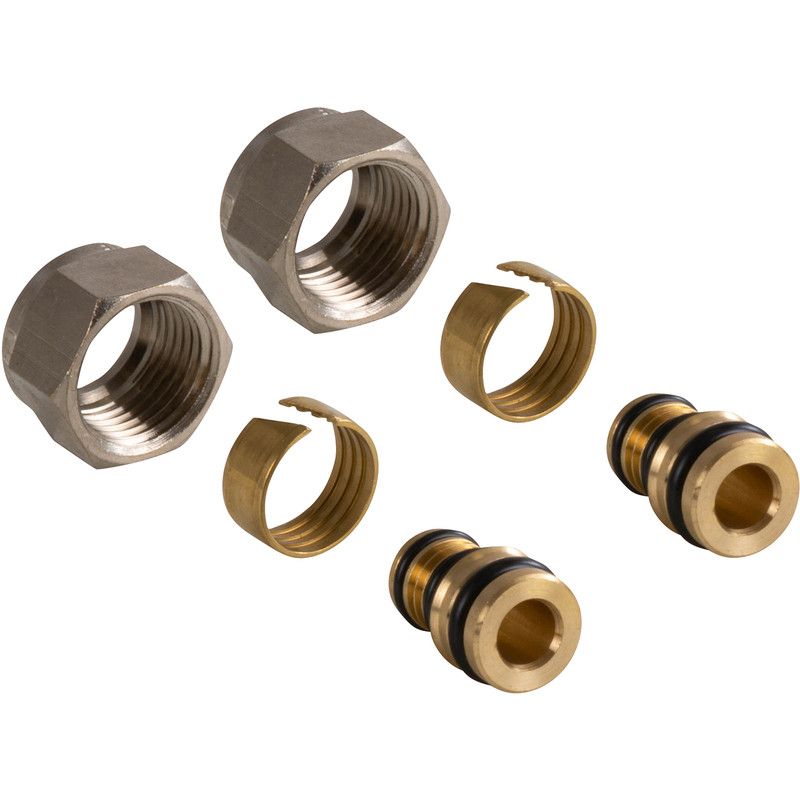 Dynamic Way NL koppeling 15mm knel 16x2 mm PE-RT per 2
