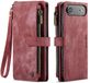 Caseme C30 Hoesje Geschikt voor Apple iPhone Air | Wallet Zipper Book Case met Pasjeshouder | Beschermhoes met Portemonnee | Rood
