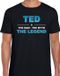 Bellatio Decorations Ted Voornaam cadeau - The man, The myth the legend - zwart - S