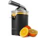 KitchenBrothers Citruspers - Elektrische Sinaasappelpers en Citroenpers - Met Uitloop en Pershendel - Luxe - 0.35L - Zwart