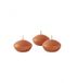 Drijvende Cereria Di Giorgio Drijvende kaarsen diameter 4,5 cm hoogte 2,7 cm - 20 stuks - kleur terracotta