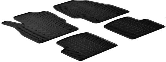 Gledring Rubbermatten Opel Corsa D 2006-2014 (T profiel 4-delig + montageclips)
