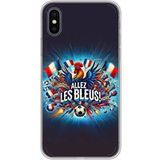 Allez les bleus Bedrukt siliconen hoesje compatibel met Apple iPhone X, Apple iPhone XS