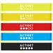 Actiget Set de bandes de résistance | Bandes de résistance | Set de résistance | Élastique de fitness | Multicolore | 5 pièces | 1-15 kg
