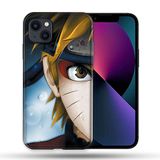 Beschermhoes Apple iPhone 13 (6.1) Beschermhoes compatibel met Magsafe Manga Naruto, wit