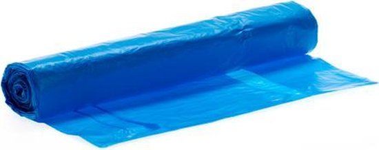 Dimensio Blauwe HDPE afvalzakken - 70x110cm - 120 liter - 500 stuks