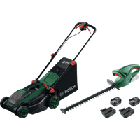 Bosch Rotak 18V2-38 + Bosch EasyHedgeCut 18-45 Li + Bosch Starterset 18V 4,0 Ah (2x)