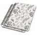 SIGEL JN604 Spiral notitieboek basic, A5, gestippeld, hardover, bloemenpatroon, zwart/beige, 2 stuks - Jolie