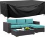 GARPROVM Afdekking voor tuinmeubelen, beschermhoes, voor tuinmeubelen, waterdicht, winddicht, anti-uv, stofdicht, Oxford-weefsel, voor outdoor, bank, tafel, meubelsets, 200 x 165 x 80 cm