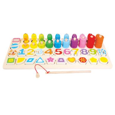 Bino Educatief houten kinderspel - 90 stuks