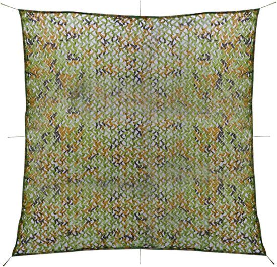 vidaXL Camouflagenet met opbergtas 2x3 m groen