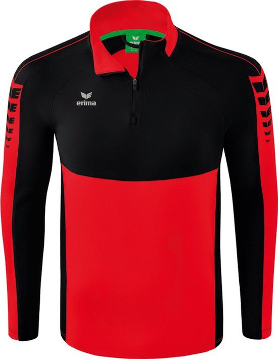 Erima Six Wings Trainingstop Kinderen - Rood / Zwart - Maat 128