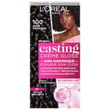 L'Oréal Paris Casting Crème Gloss Coloration semi-permanente, Noir 1.0