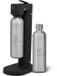 Luckymoose Bruiswatertoestel Infinity-S - Soda Maker met 2x 1,25L RVS Drinkfles Zilver - Bruiswater Toestel Zwart