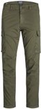 JACK & JONES Ace Tucker Cargoa Loose Fit Heren Cargo Broek Groen