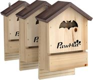 Pawhut Kleindierenhuis Vurenhout 21,5L x 11,5B x 34H cm Natuurlijk hout