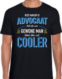 Bellatio Decorations Shoppartners Bv Deze kanjer is advocaat net als een gewone man maar dan veel cooler T-shirt Zwart Heren L