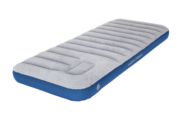 High Peak Cross-Beam Single XL Airbed - Blue/Grey - 195x75x20cm - Adult - Indoor/Outdoor
