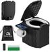Travelhawk Camping Toilet – Toiletemmer – Draagbaar & Opvouwbaar – Inclusief 12 Biologisch Afbreekbare Zakjes en 10 Absorptie Zakjes – Ideaal voor Kamperen, Festivals & Outdoor
