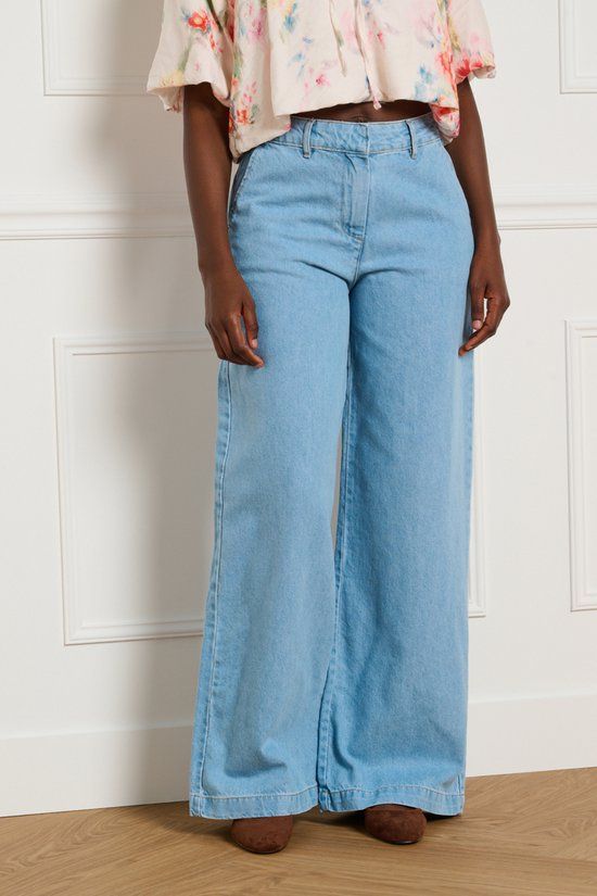 LolaLiza Jeans D Noemie Ma 22000684 Blue Bleached Dames Maat - W38