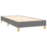 VidaXL Boxspringbed met matras, donkergrijs, 80x200 cm, gestoffeerd