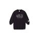 Alix the Label Alix Mini midi sweatjurk met logo - antraciet