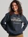 Superdry Luxe Metallic Logo Sweatshirt Dames - Black - Maat S