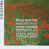Moench/Damerini Georg Mönch & Massimiliano Damerini - Bartók: Music For Violin & Piano Vol.1 (CD)