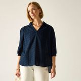 Regatta Damesblouse Nofino met 3/4 mouwen en open kraag
