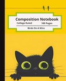 Composition Birds On A Wire Cat Patrol Composition Notebook