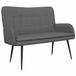 vidaXL 2-Zits Sofa Donkergrijs Stof 115 x 61 x 87 cm