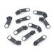 cyclingcolors 10 x vervangende ritssluiting-reparatieset voor ritssluiting, hoofd nr. 5, schuivers voor kleding, tassen, jassen, tassen, koffers, jeans, grijs-donkerblauw
