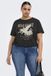 CARMAKOMA CARLUCY LIFE REG S/S TOP JRS NOOS Femme Chemisier 46-48 Coton Noir