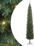 vidaXL Kunstkerstboom Groen 300 cm PVC en Staal en Kunststof