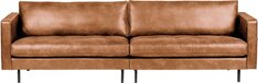 BePureHome Rodeo 3-Seater Sofa - Recycled Leather - Cognac - 275x88x83 cm