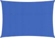 vidaXL Zonnezeil 160 g/m² 2x4 m HDPE Blauw