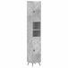 vidaXL Armoire de salle de bain avec étagère ouverte BREDA Gris béton 30 x 31 x 190 cm