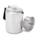GSI Outdoors Percolator koffiepot, gletsjer, roestvrij staal met siliconen handvat voor kamperen en backpacken, voor individuen en groepen, fornuisbestendig