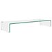 Syfax Tv-meubel/monitorverhoger transparant 90x30x13 cm glas