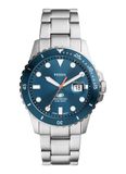 Fossil Blue FS6050 Horloge - Zilverkleurig - Ø 42 mm