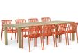 Domani Furniture Domani Alba/Weston 300x90 cm dining tuinset 9-delig