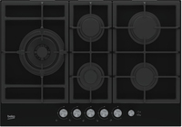 Beko HILL 75235 S - 75 cm Gas Cooktop - Black - 5 Burners