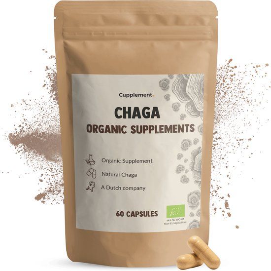 Cupplement Chaga 1.500 mg per dagdosering Biologisch 60 Capsules