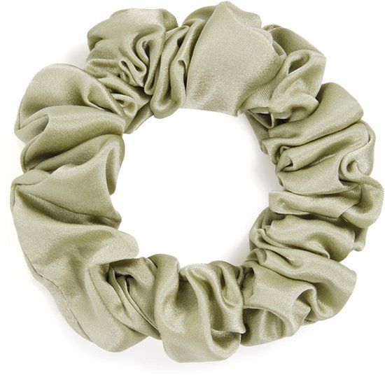 Dore &amp; Rose Dore & Rose Scrunchie Haar Accessoires Haar Elastiek 100% Zijden Olive Nº 81 Lueur d'olive