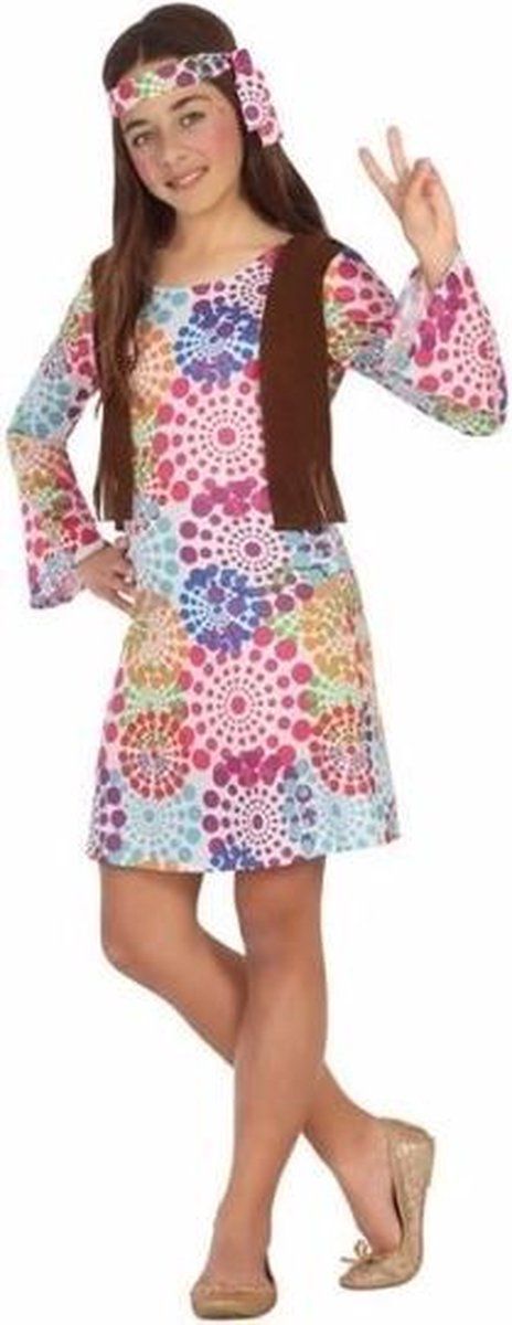 Atosa Hippie verkleedjurkje voor meisjes 128 (7-9 jaar)