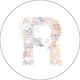 Bonateks, Ronde digitaal bedrukte muismat, antislip onderkant, voor kantoor en thuis, diameter: 22 cm