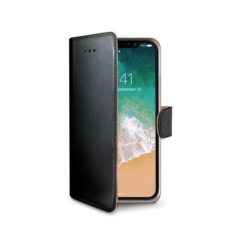 Celly WALLY900 - Mobiele telefoon behuizing - iPhone X - Zwart
